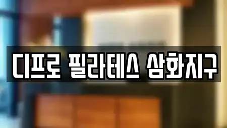 디프로 필라테스 삼화지구