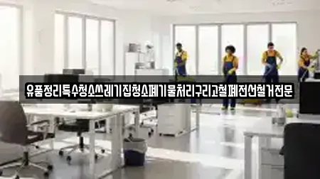 유품정리특수청소쓰레기집청소폐기물처리구리고철폐전선철거전문