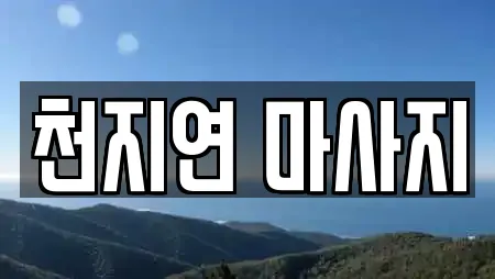 천지연 마사지