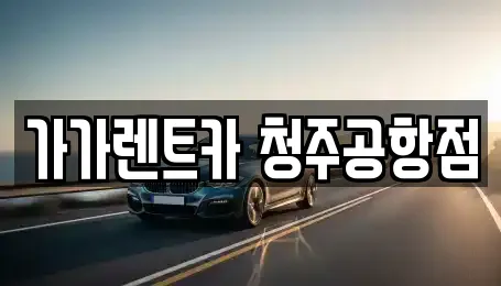 가가렌트카 청주공항점