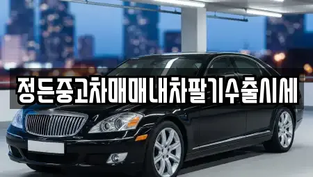 정든중고차매매내차팔기수출시세