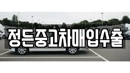 정든중고차매입수출