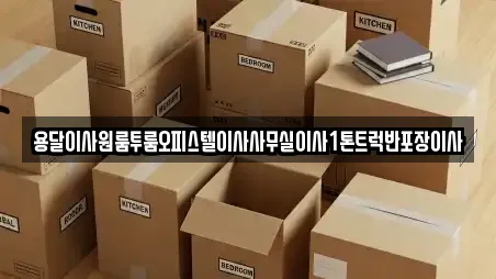 용달이사원룸투룸오피스텔이사사무실이사1톤트럭반포장이사