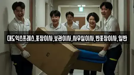 대도익스프레스,포장이사,보관이사,사무실이사,반포장이사,일반