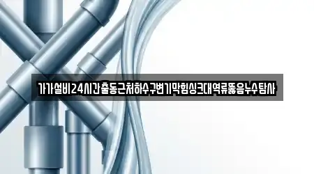가가설비24시간출동근처하수구변기막힘싱크대역류뚫음누수탐사