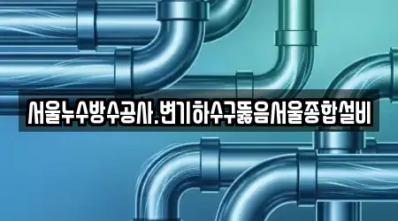 서울누수방수공사.변기하수구뚫음서울종합설비