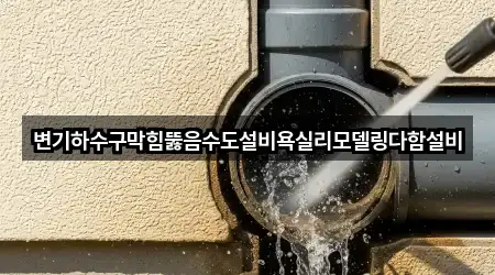 변기하수구막힘뚫음수도설비욕실리모델링다함설비