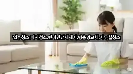 입주청소.이사청소.반려견냄새제거.방충망교체.사무실청소
