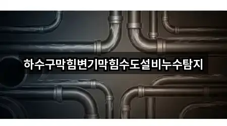 하수구막힘변기막힘수도설비누수탐지