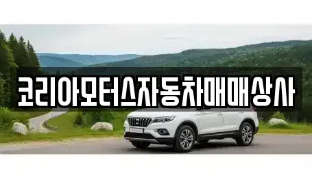 강원 고성군 죽왕면 중고차 전문 코리아모터스자동차매매상사