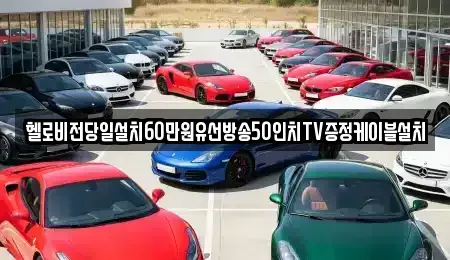 강원 삼척시 가곡면 중고차 전문 헬로비전당일설치60만원유선방송50인치TV증정케이블설치