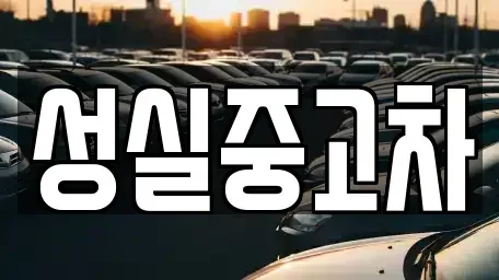강원 삼척시 당저동 중고차매매 전문 성실중고차