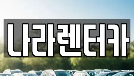 강원 원주시 단구동 렌트카 전문 나라렌터카