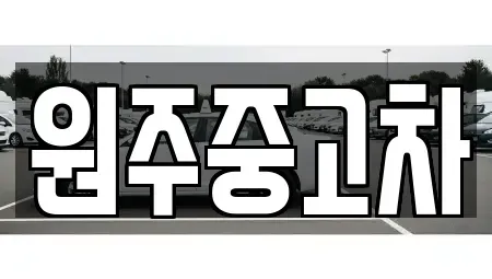 강원 원주시 단구동 중고차 전문 원주중고차