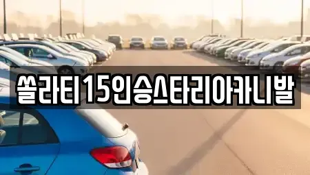강원 춘천시 낙원동 렌트카 전문 쏠라티15인승스타리아카니발