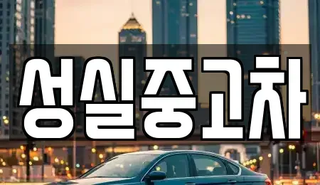 강원특별자치도 속초시 장사동 중고차 전문 성실중고차