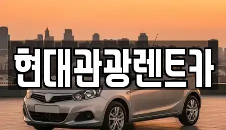 강원특별자치도 속초시 청호동 렌트카 전문 현대관광렌트카