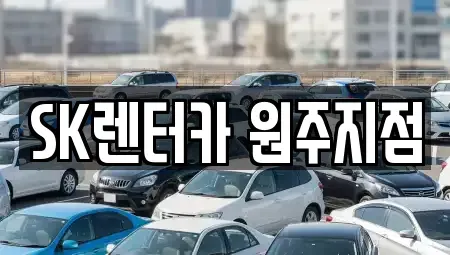 강원특별자치도 원주시 명륜동 장기렌트카 전문 SK렌터카 원주지점