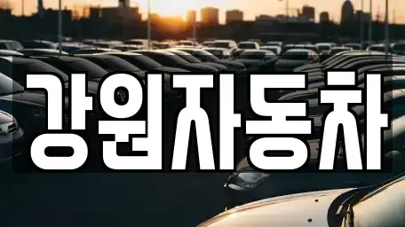 강원특별자치도 원주시 지정면 중고차 전문 강원자동차