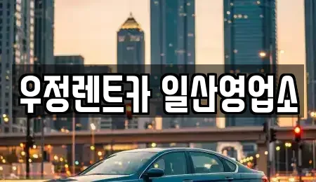 경기 고양시 일산동구 산황동 렌트카 전문 우정렌트카 일산영업소