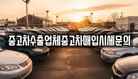 경기 고양시 일산동구 산황동 중고차매입 전문 중고차수출업체중고차매입시세문의