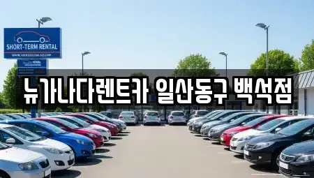 경기 고양시 일산서구 단기렌트카 전문 뉴가나다렌트카 일산동구 백석점