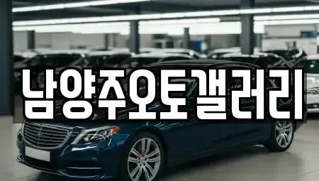 경기 남양주시 오남읍 중고차매매 전문 남양주오토갤러리