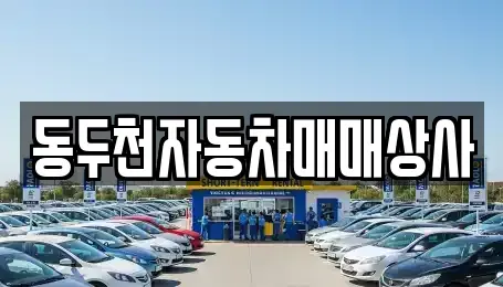경기 동두천시 지행동 중고차매매 전문 동두천자동차매매상사