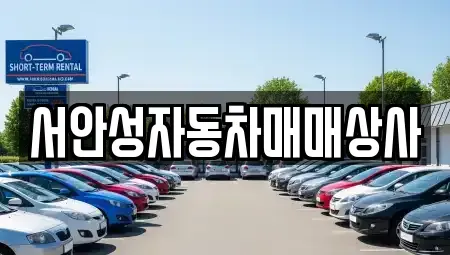 경기 안성시 대덕면 중고차매매 전문 서안성자동차매매상사