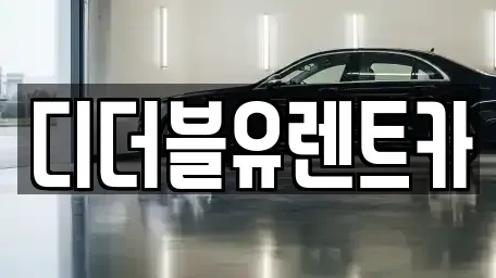 경기 안양시 만안구 안양동 렌트카 전문 디더블유렌트카