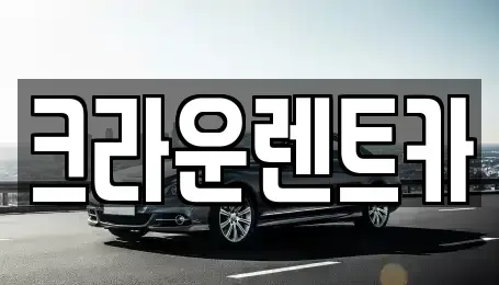 경기 양주시 광사동 렌트카 전문 크라운렌트카