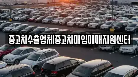 경기 양주시 광사동 중고차매입 전문 중고차수출업체중고차매입매매지원센터