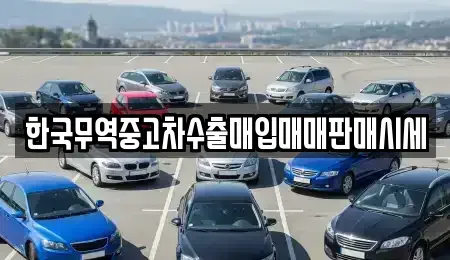경기 양주시 광사동 중고차매입 전문 한국무역중고차수출매입매매판매시세