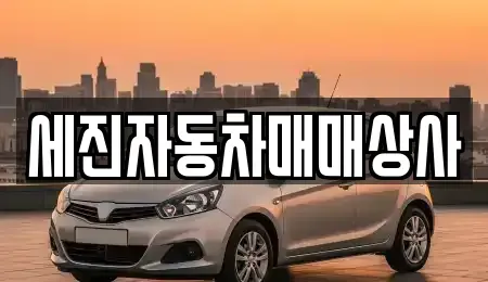 경기 양주시 덕계동 중고차매매 전문 세진자동차매매상사