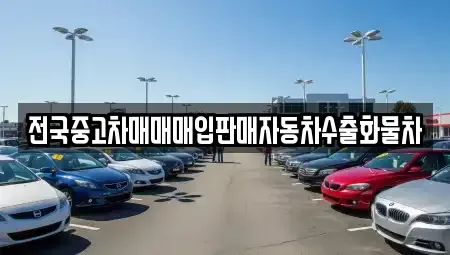 경기 양주시 옥정동 중고차매입 전문 전국중고차매매매입판매자동차수출화물차