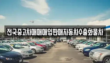 경기 양주시 유양동 중고차매입 전문 전국중고차매매매입판매자동차수출화물차