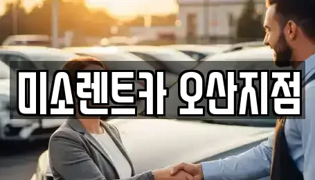 경기 오산시 지곶동 렌트카 전문 미소렌트카 오산지점