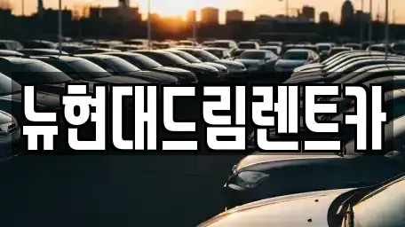 경기 이천시 관고동 렌트카 전문 뉴현대드림렌트카