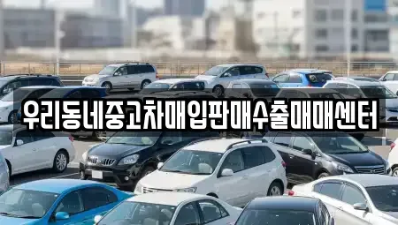 경기 평택시 오성면 중고차매입 전문 우리동네중고차매입판매수출매매센터