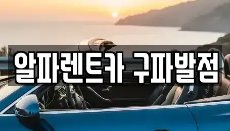 경기도 고양시 덕양구 지축동 렌트카 전문 알파렌트카 구파발점