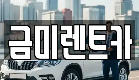 경기도 광명시 광명동 렌트카 전문 금미렌트카