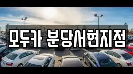 경기도 광주시 신현동 렌트카 전문 모두카 분당서현지점