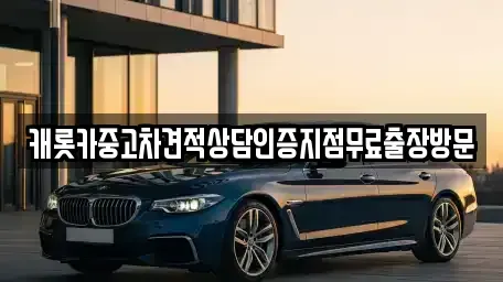 경기도 광주시 신현동 중고차매매 전문 캐롯카중고차견적상담인증지점무료출장방문
