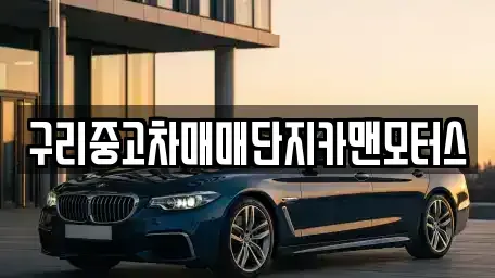 경기도 구리시 인창동 중고차 전문 구리중고차매매단지카맨모터스