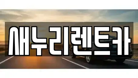 경기도 남양주시 퇴계원읍 렌트카 전문 새누리렌트카