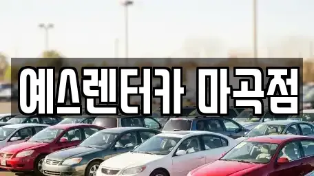 경기도 부천시 오정구 단기렌트카 전문 예스렌터카 마곡점