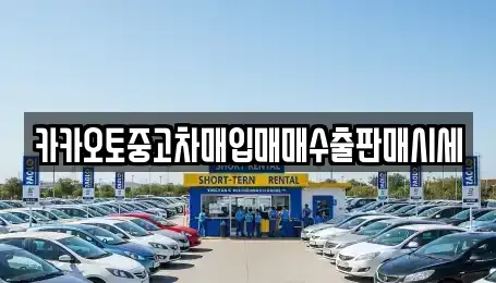 경기도 부천시 오정구 중고차매입 전문 카카오토중고차매입매매수출판매시세