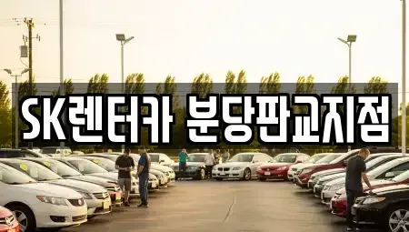경기도 성남시 분당구 판교동 장기렌트카 전문 SK렌터카 분당판교지점