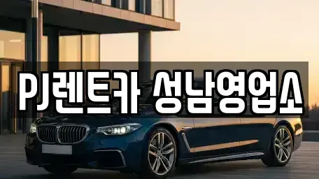 경기도 성남시 수정구 복정동 렌트카 전문 PJ렌트카 성남영업소