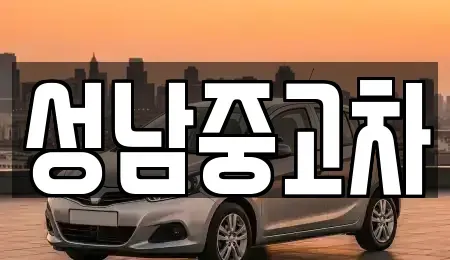 경기도 성남시 수정구 복정동 중고차 전문 성남중고차
